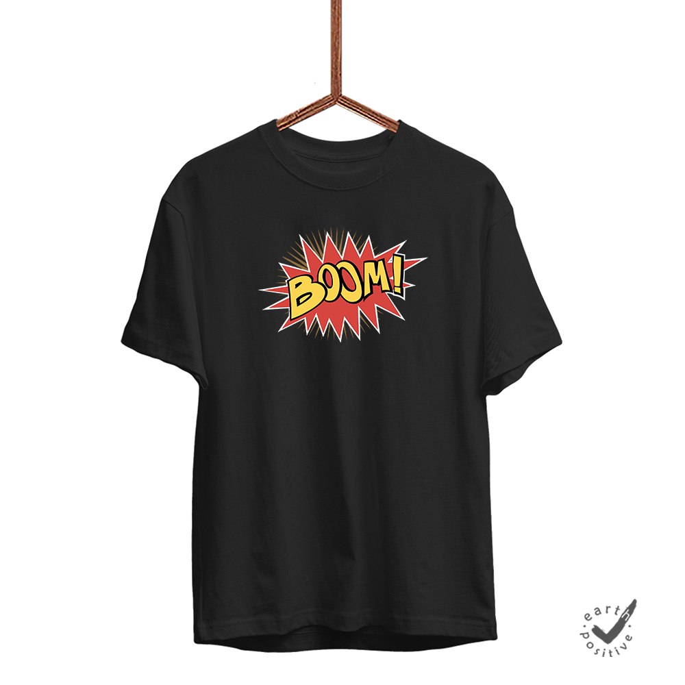 Herren T-Shirt Boom - Schwarzer - Kaffee