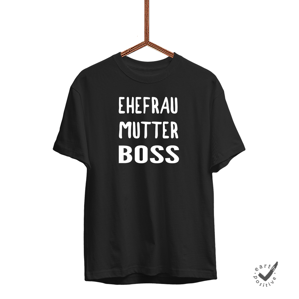 Herren T-Shirt Ehefrau Mutter Boss - Schwarzer - Kaffee