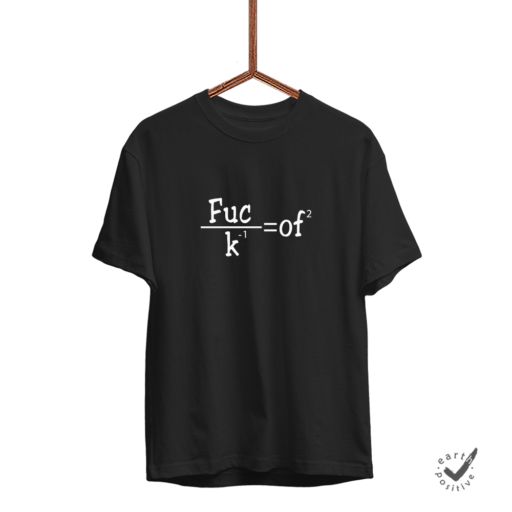 Herren T-Shirt Fuck of - Schwarzer - Kaffee