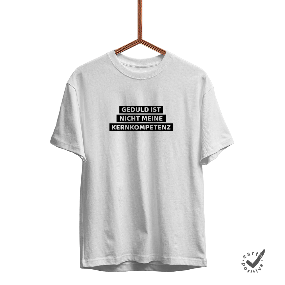 Herren T-Shirt Geduld ist nicht meine Kernkompetenz - Schwarzer - Kaffee