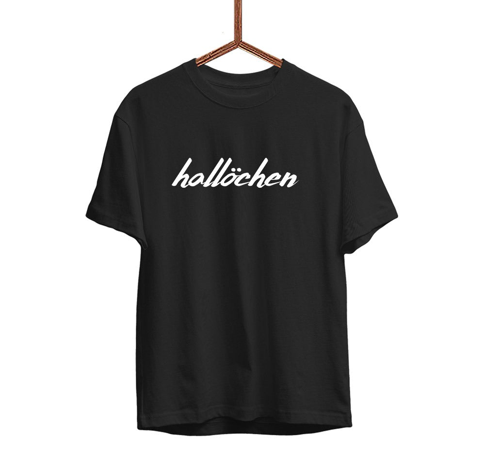 Herren T-Shirt hallöchen - Schwarzer - Kaffee