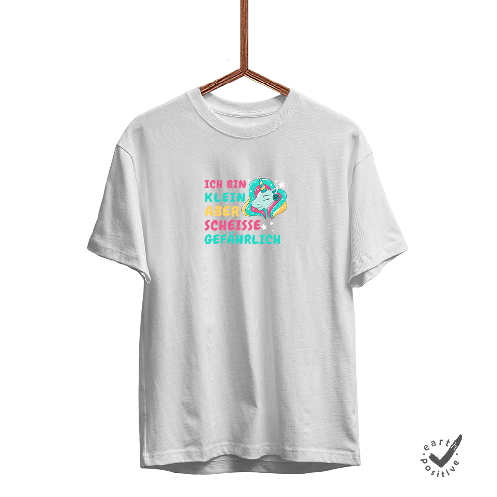Herren T-Shirt Ich bin klein aber scheisse gefährlich - Schwarzer - Kaffee