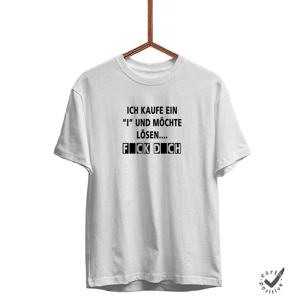 Herren T-Shirt Kaufe ein i - Schwarzer - Kaffee