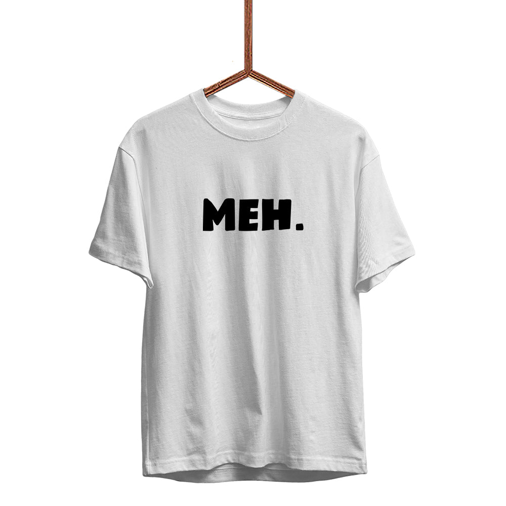 Herren T-Shirt Meh. - Schwarzer - Kaffee