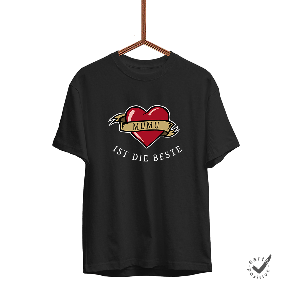 Herren T-Shirt Mumu ist die Beste - Schwarzer - Kaffee