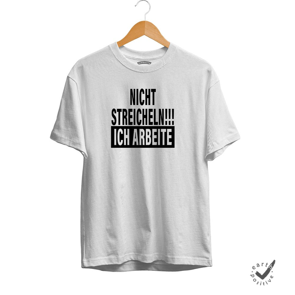Herren T-Shirt Nicht Streicheln - Schwarzer - Kaffee