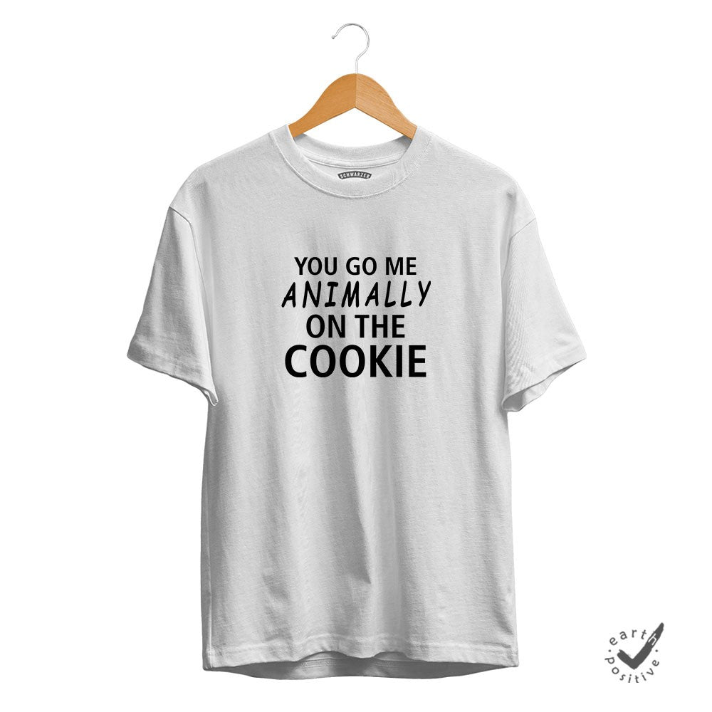 Herren T-Shirt You go me animally on the Cookie - Schwarzer - Kaffee