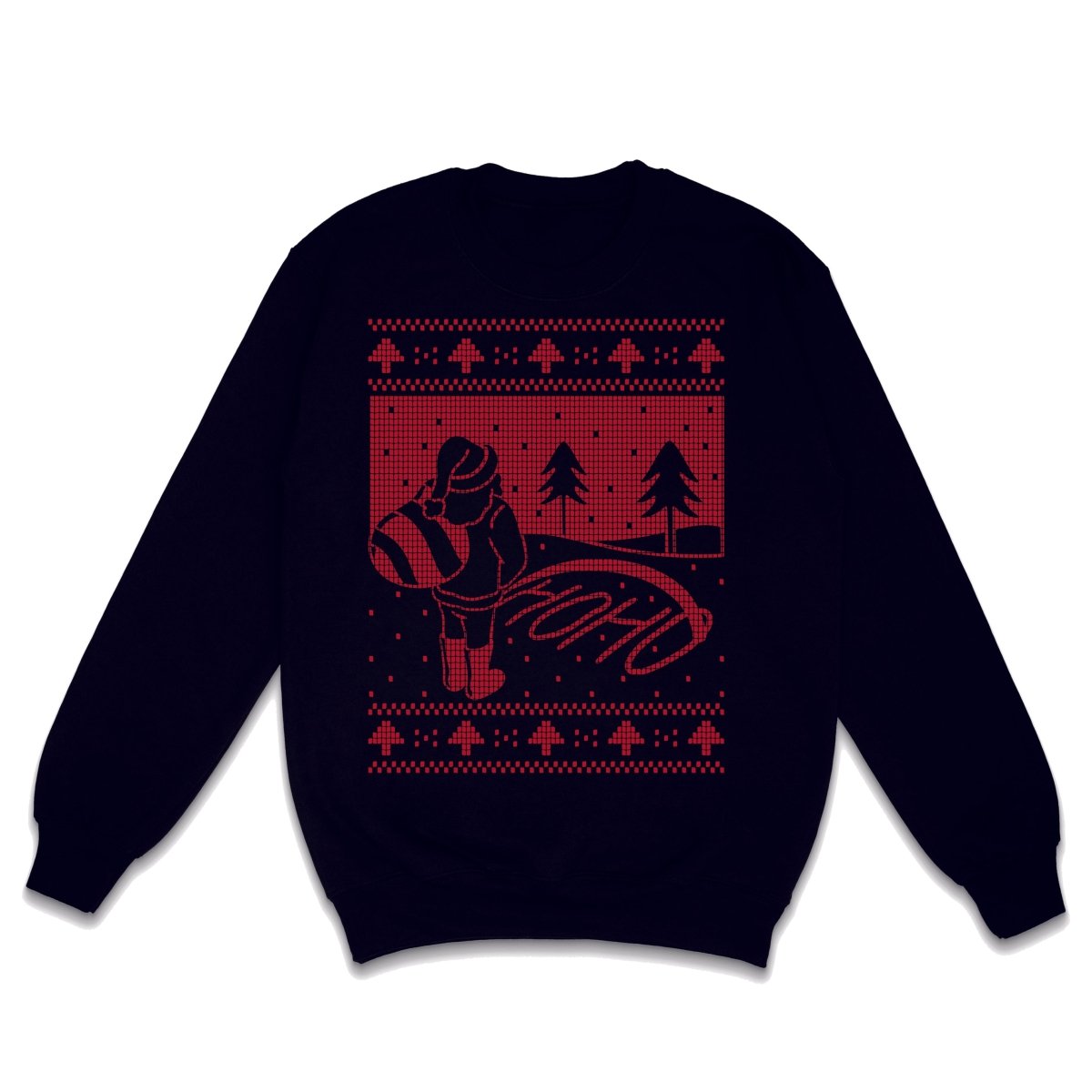 HO HO HO WEIHNACHTSSWEATSHIRT WEIHNACHTEN UGLY SWEATER - Schwarzer - Kaffee