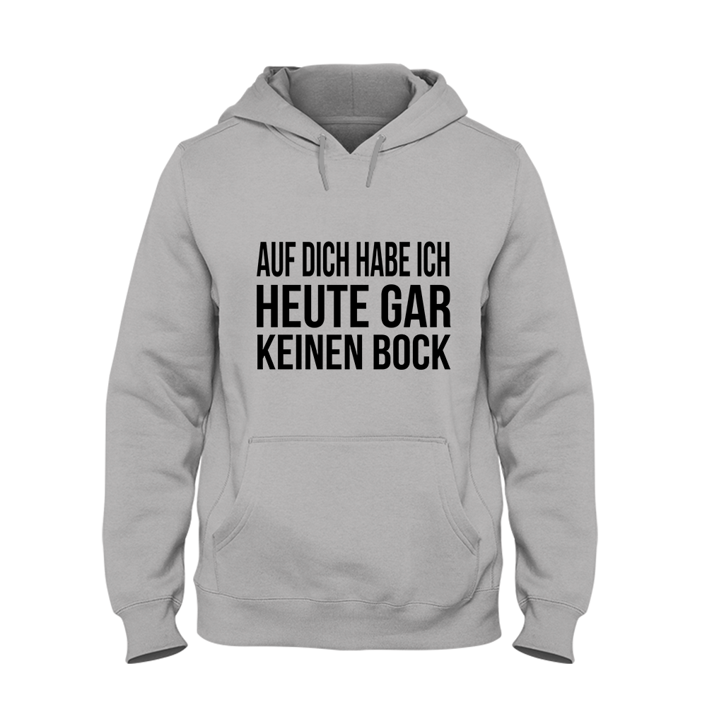 Hoodie Auf dich habe ich gar keinen Bock - Schwarzer - Kaffee
