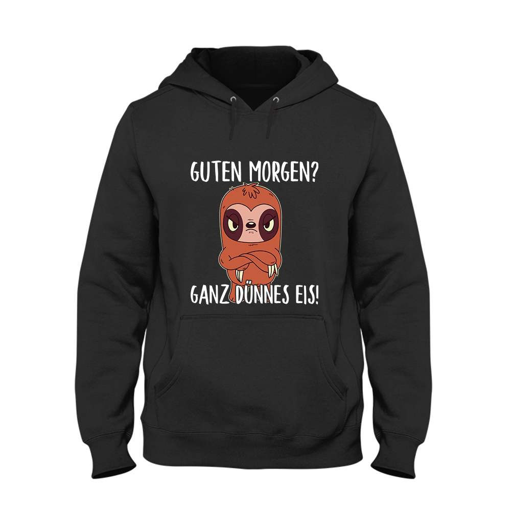 Hoodie Ganz dünnes Eis - Schwarzer - Kaffee