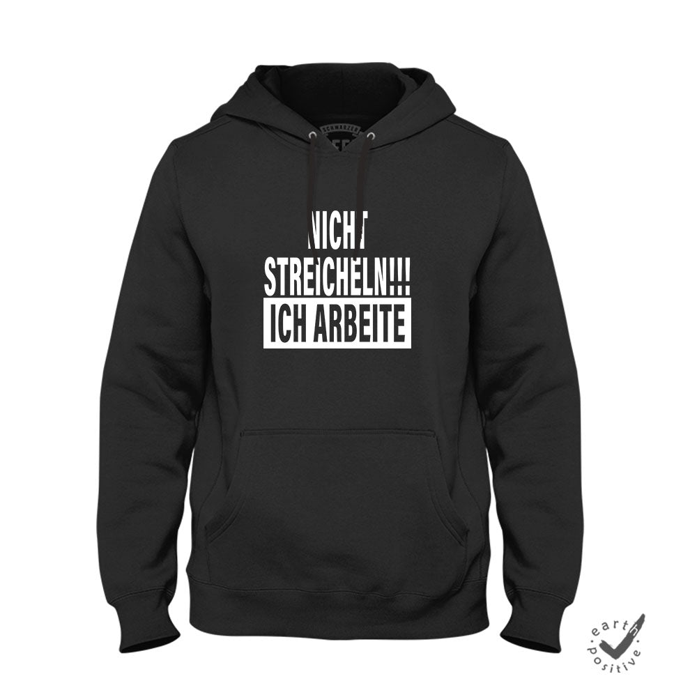Hoodie Nicht streicheln - Schwarzer - Kaffee