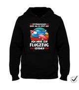 Kinder Hoodie Sweatshirt Flugzeug