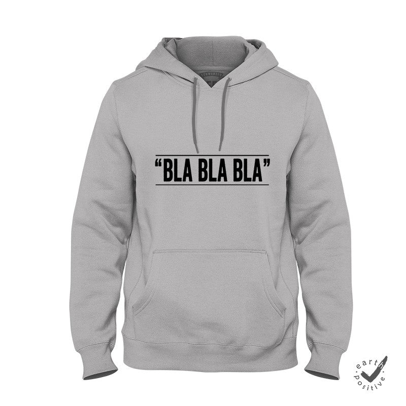 Hoodie Unisex Bla Bla Bla - Schwarzer - Kaffee