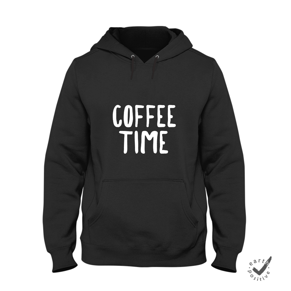 Hoodie Unisex Coffee time - Schwarzer - Kaffee