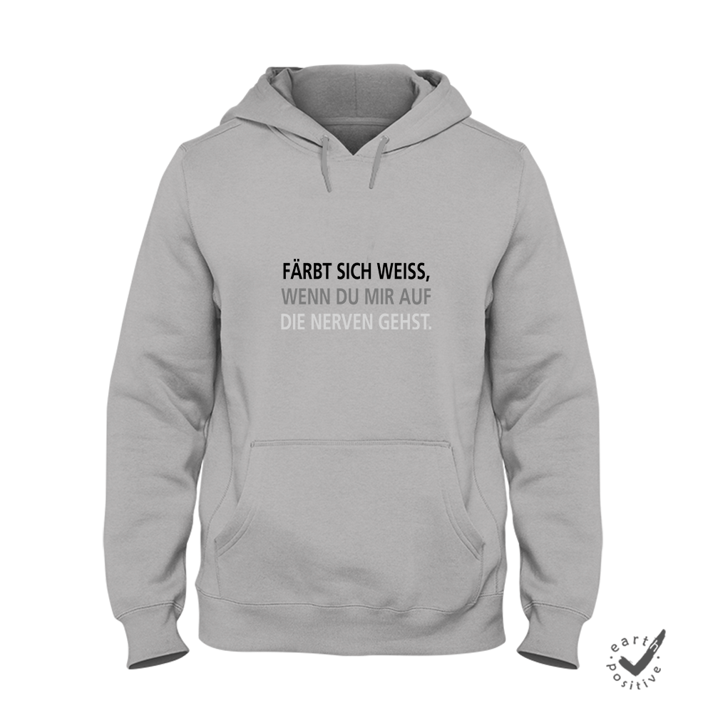 Hoodie Unisex Färbt sich schwarz, wenn du mir auf die Nerven gehst - Schwarzer - Kaffee