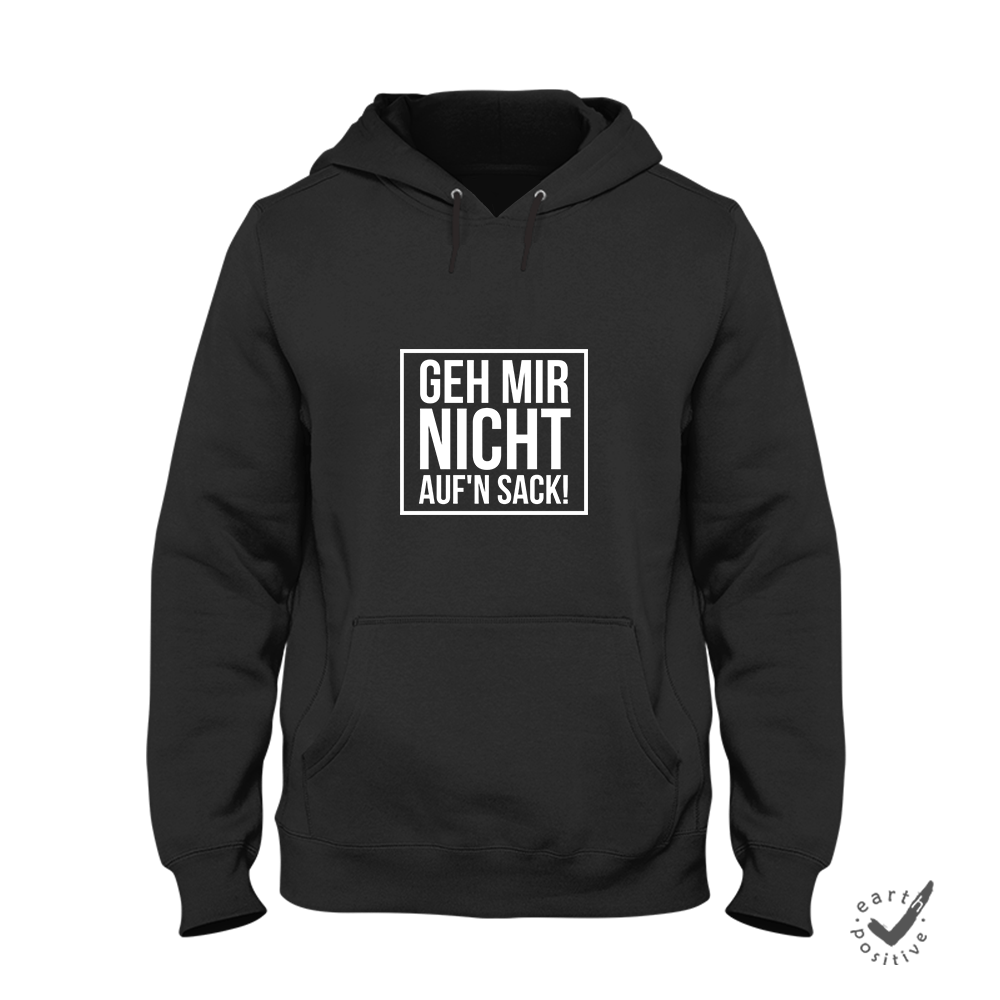 Hoodie Unisex Geh mir nicht aufn Sack - Schwarzer - Kaffee