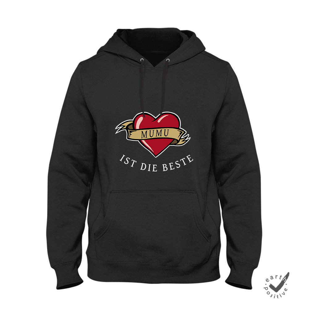 Hoodie Unisex Mumu ist die Beste - Schwarzer - Kaffee