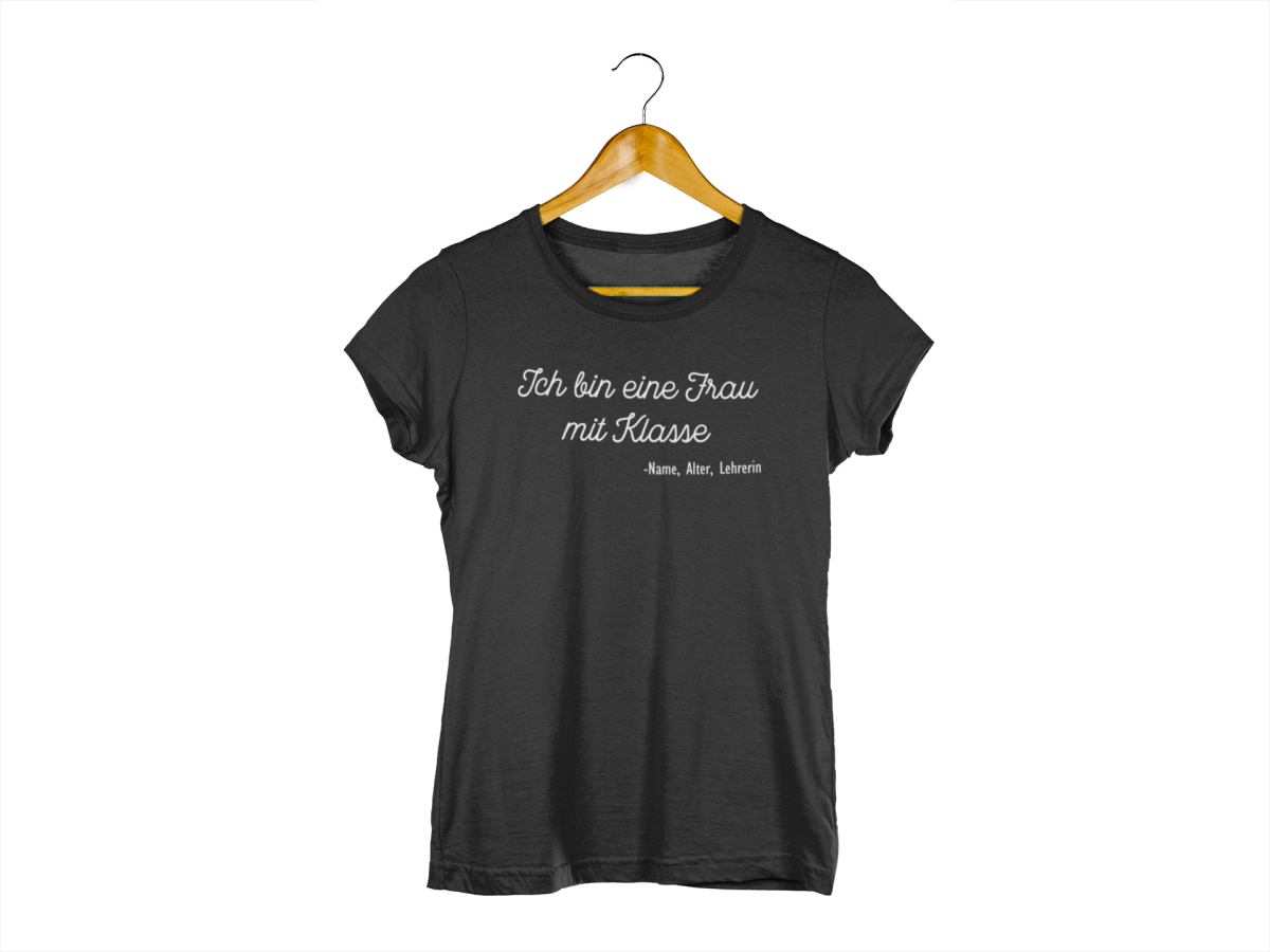 Ich bin eine Frau mit Klasse Damen T-Shirt - Schwarzer - Kaffee