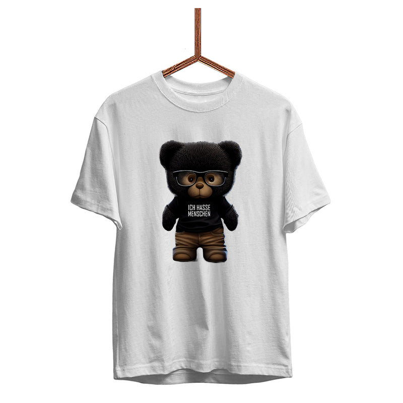 Herren T-Shirt Teddybär Ich hasse Menschen