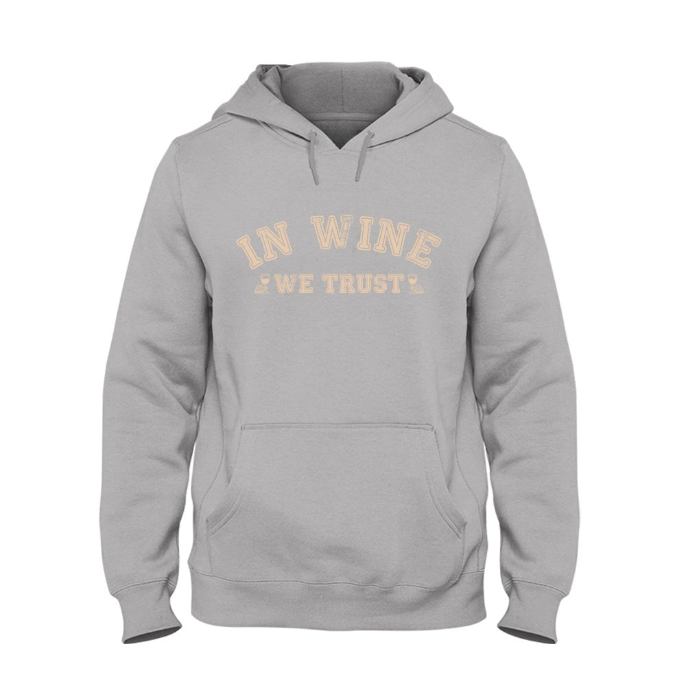 In Wine we trust Hoodie Unisex - Schwarzer - Kaffee