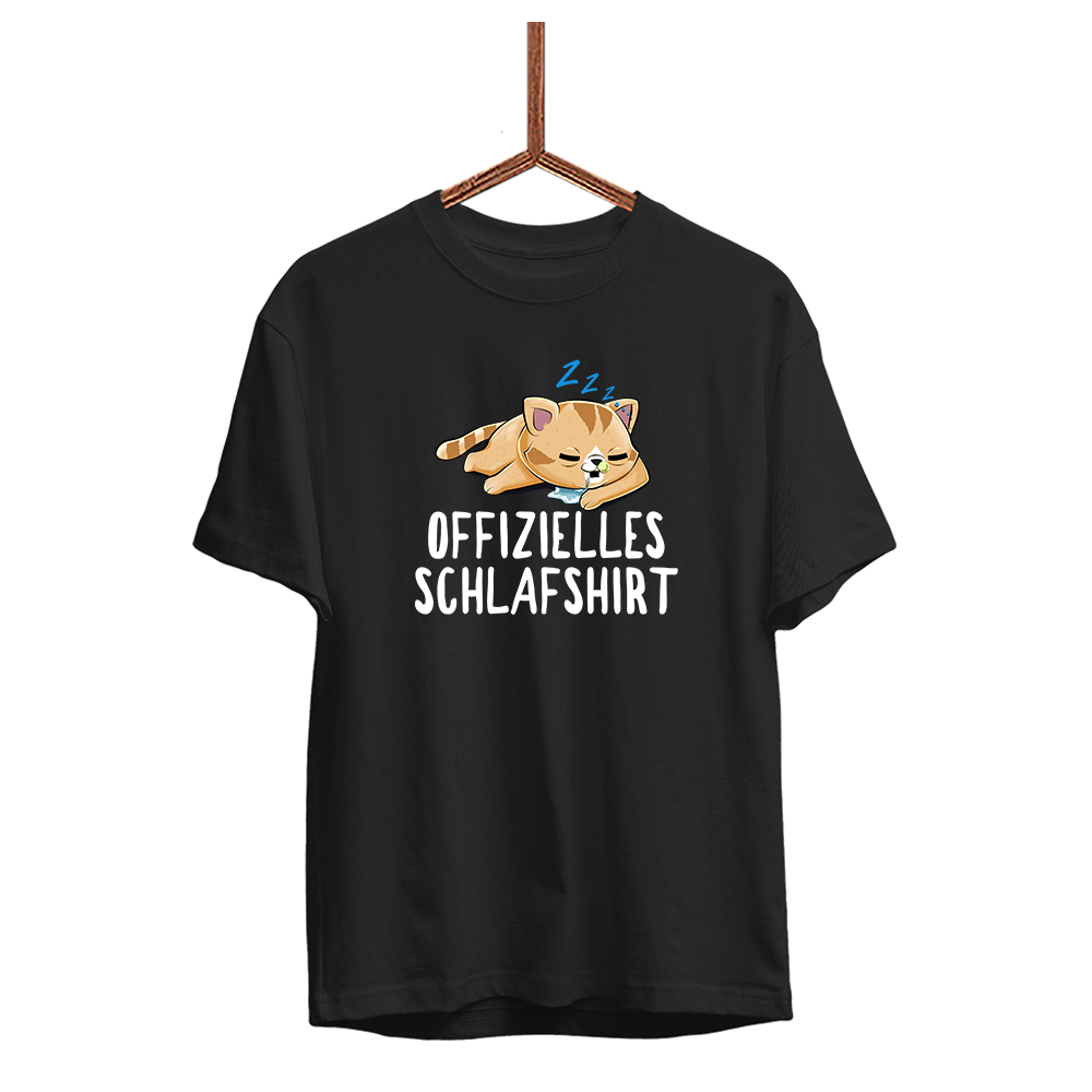Kinder T-Shirt Offizielles Schlafshirt - Schwarzer - Kaffee