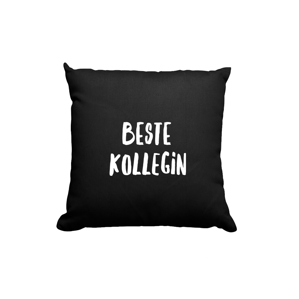 Kissen Beste Kollegin - Schwarzer - Kaffee