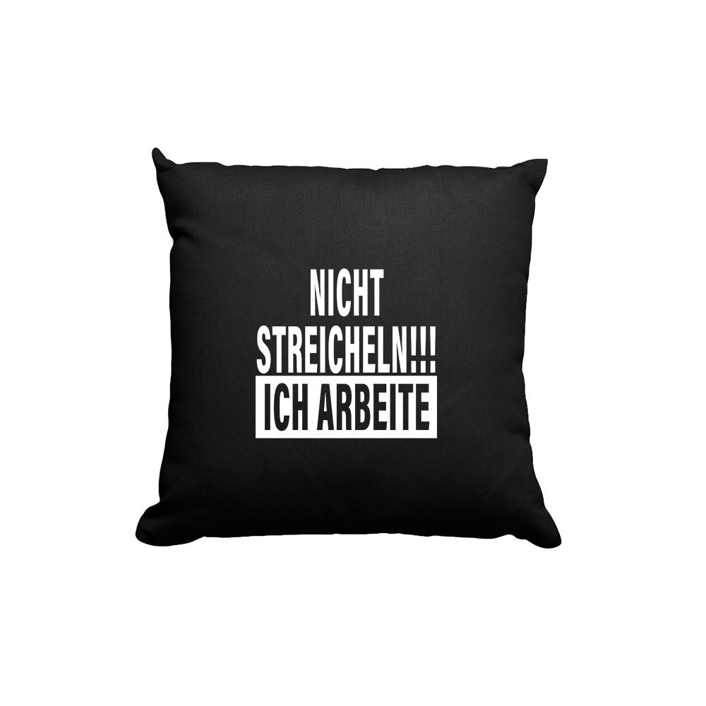 Kissen Nicht Streicheln - Schwarzer - Kaffee