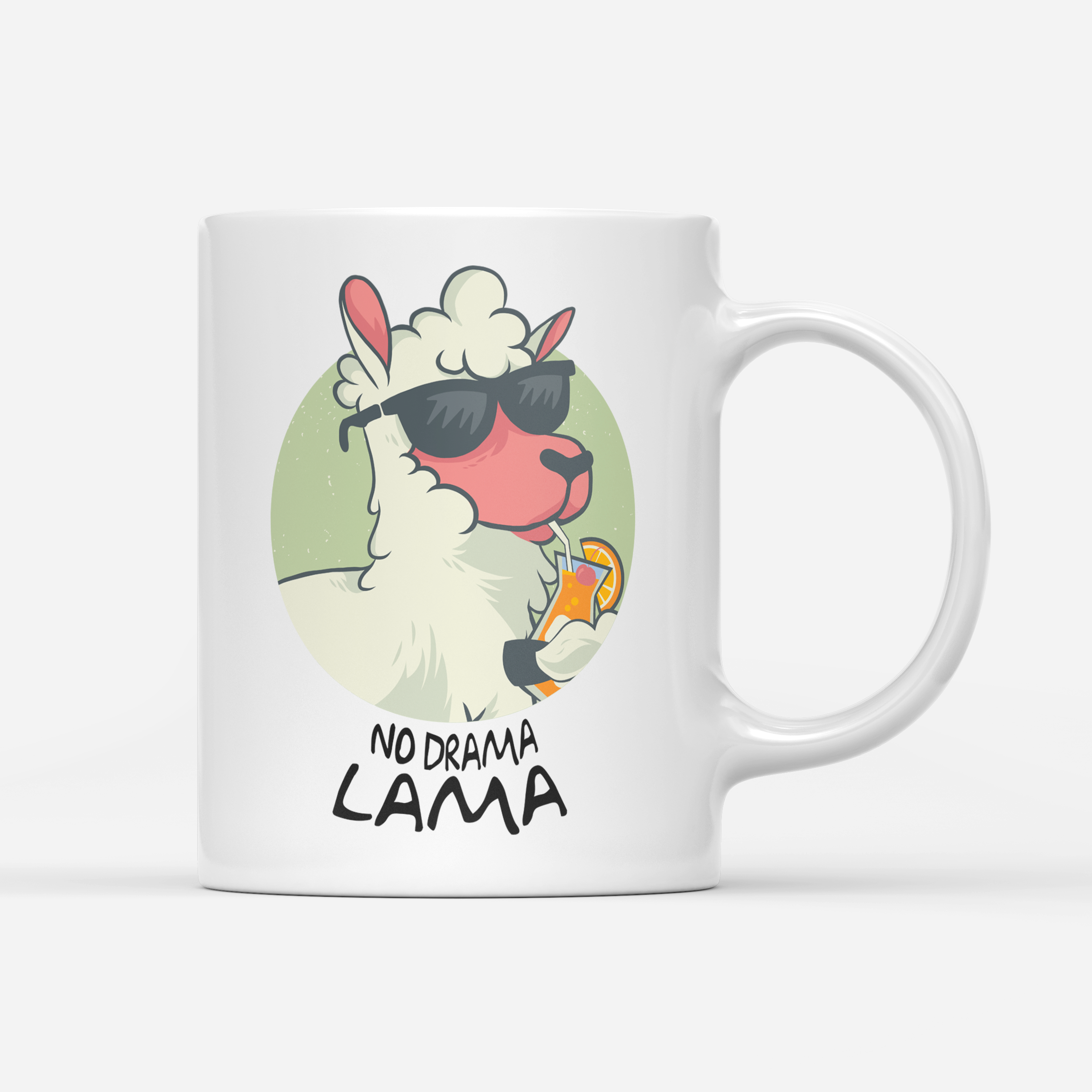 lama tasse weiss