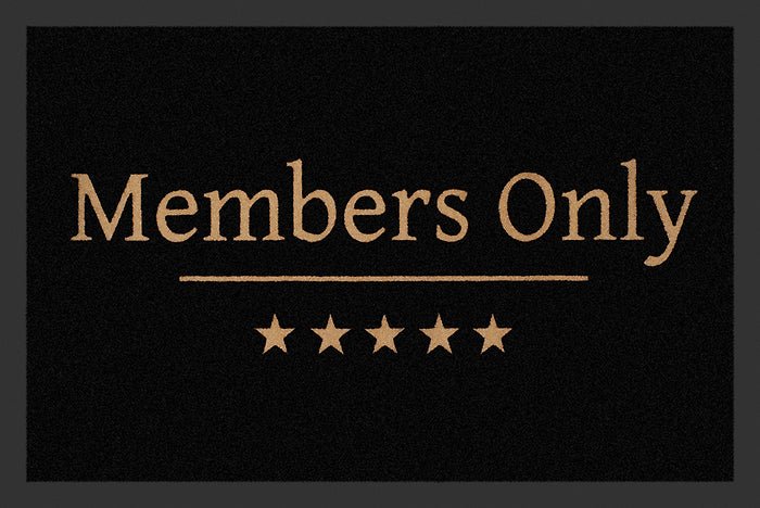 Members Only Fußmatte - Schwarzer - Kaffee