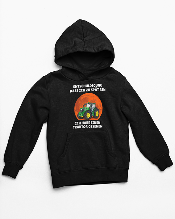 Kinder Hoodie Sweatshirt Entschuldigung Traktor