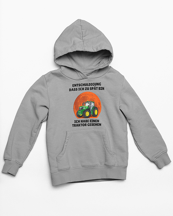 Kinder Hoodie Sweatshirt Entschuldigung Traktor