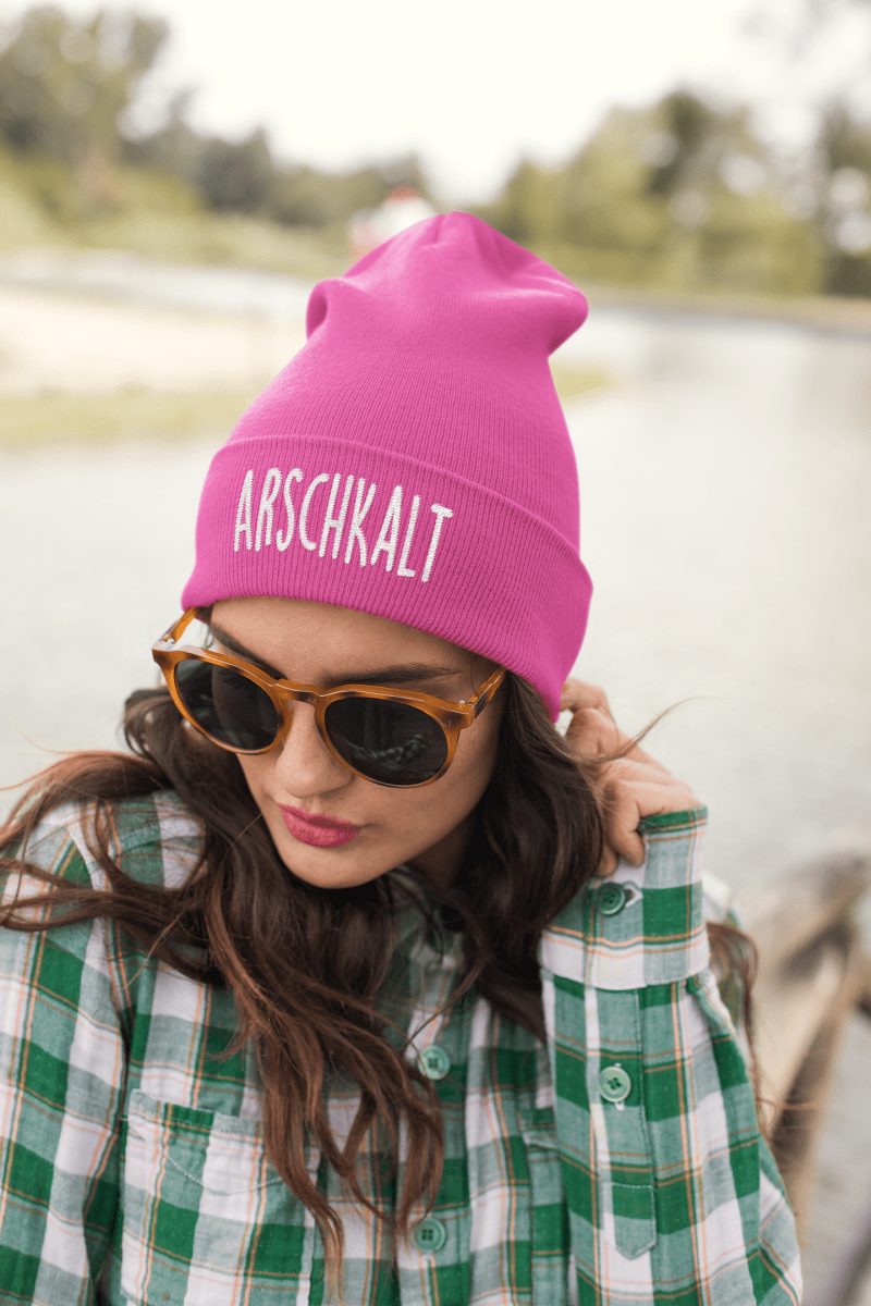 Mütze Arschkalt - Schwarzer - Kaffee