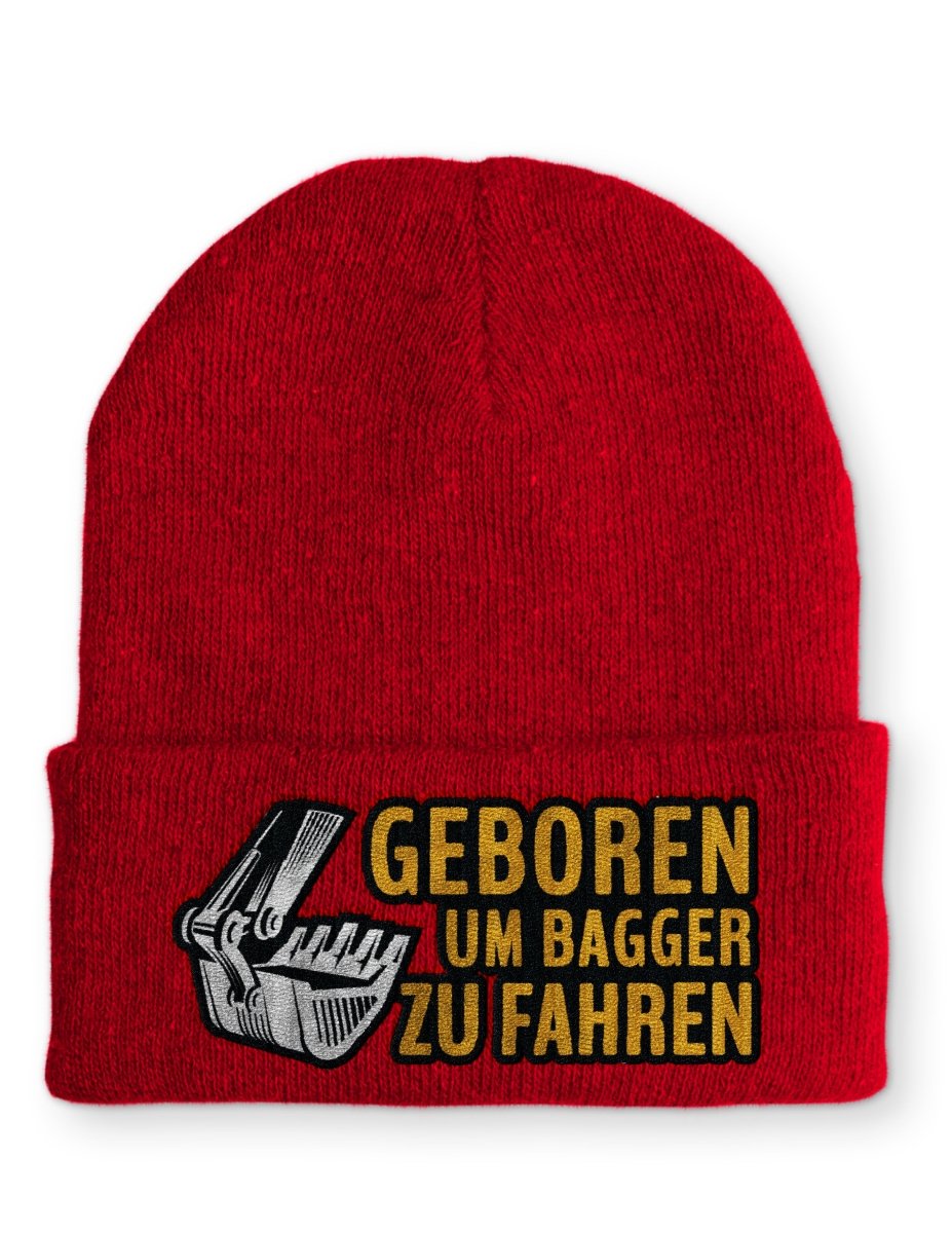 Mütze Geboren um Bagger zu fahren - Schwarzer - Kaffee
