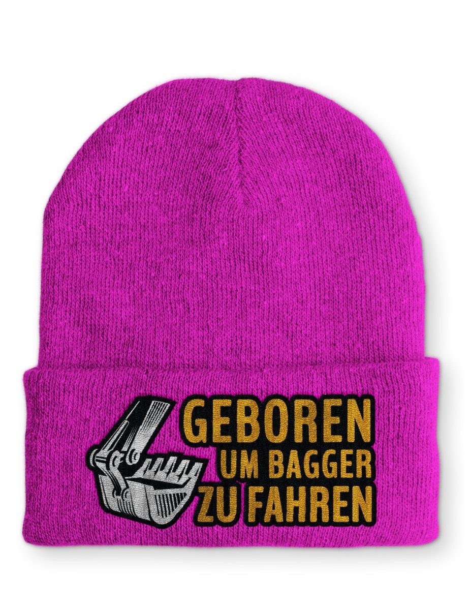 Mütze Geboren um Bagger zu fahren - Schwarzer - Kaffee