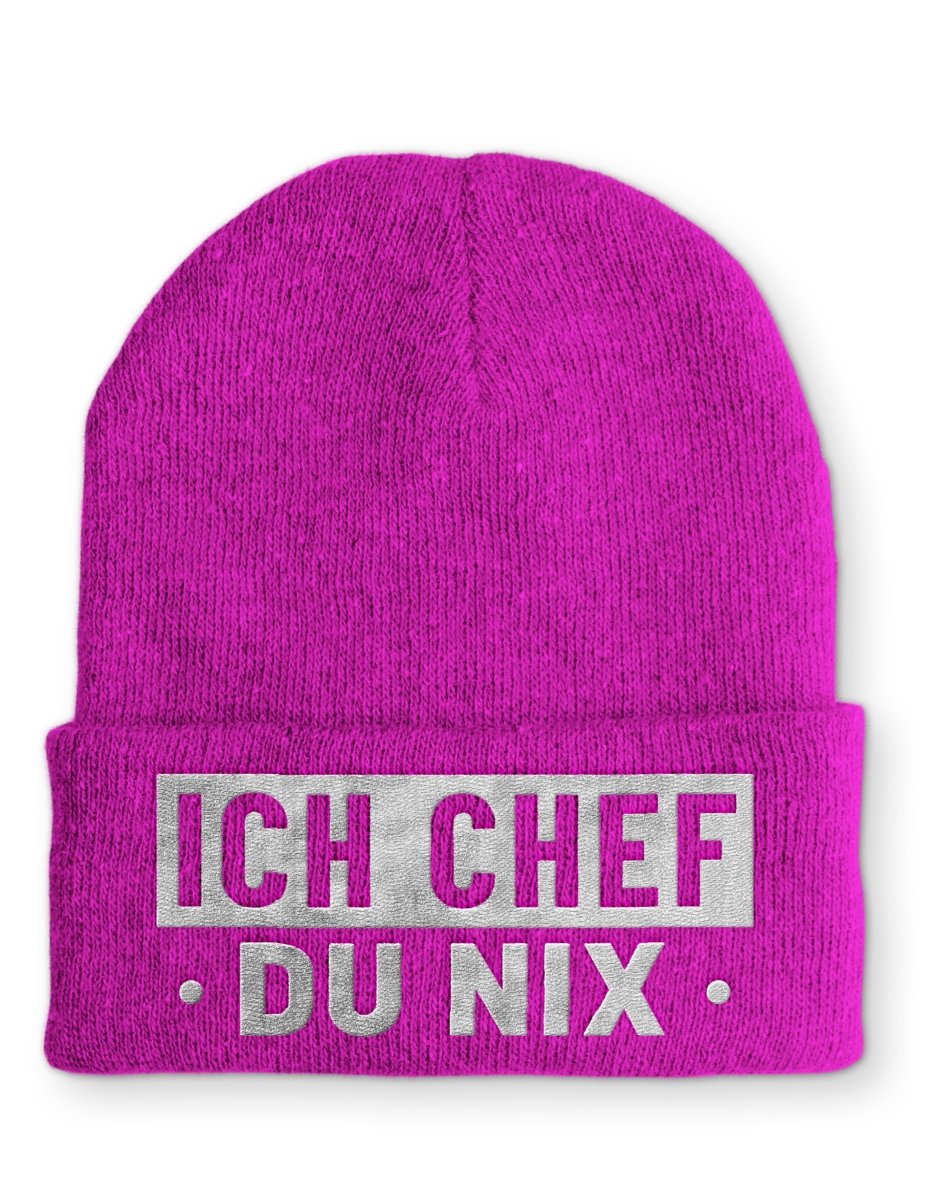 Mütze Ich Chef du nix - Schwarzer - Kaffee