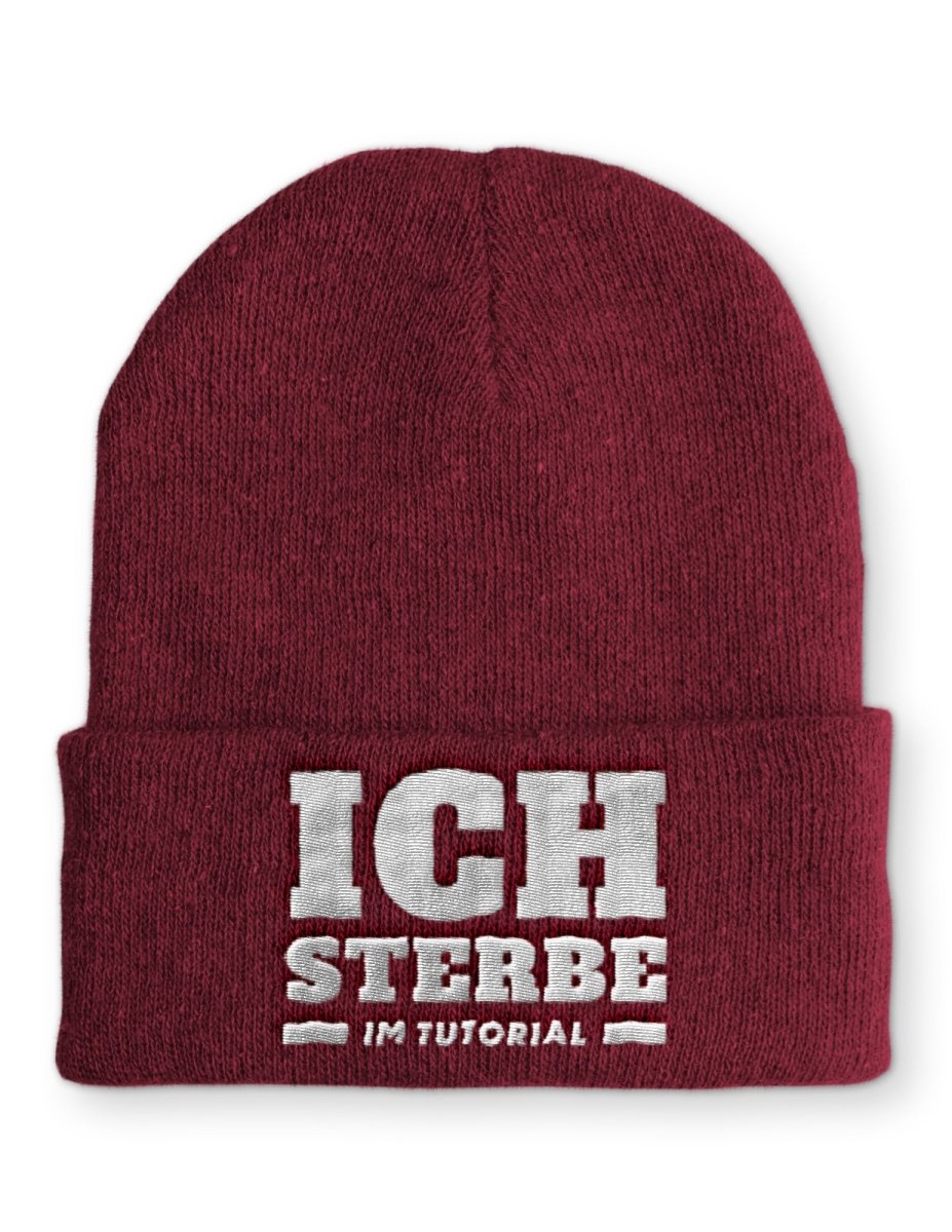 Mütze Ich sterbe im Tutorial - Schwarzer - Kaffee