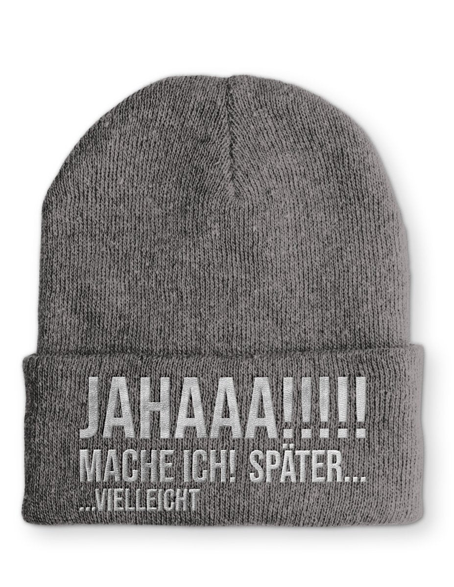 Mütze JAHAAA! - Schwarzer - Kaffee