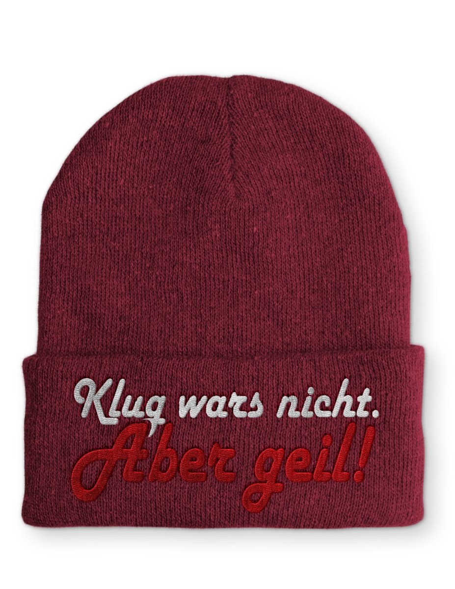 Mütze Klug wars nicht. Aber geil! - Schwarzer - Kaffee