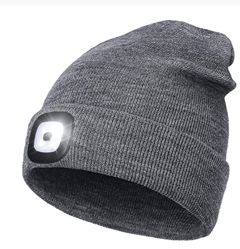 Mütze LED Beanie - Schwarzer - Kaffee