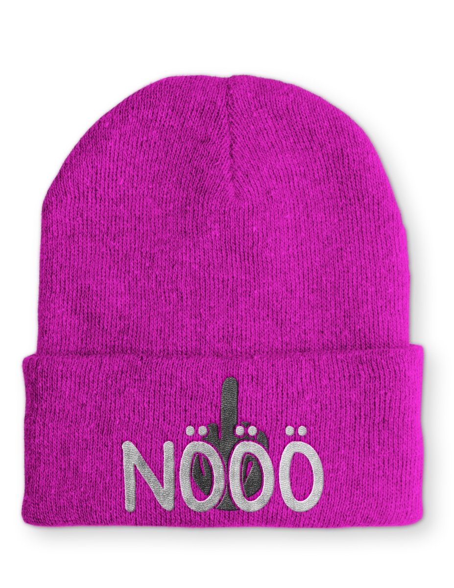 Mütze Nööö Mittelfinger - Schwarzer - Kaffee