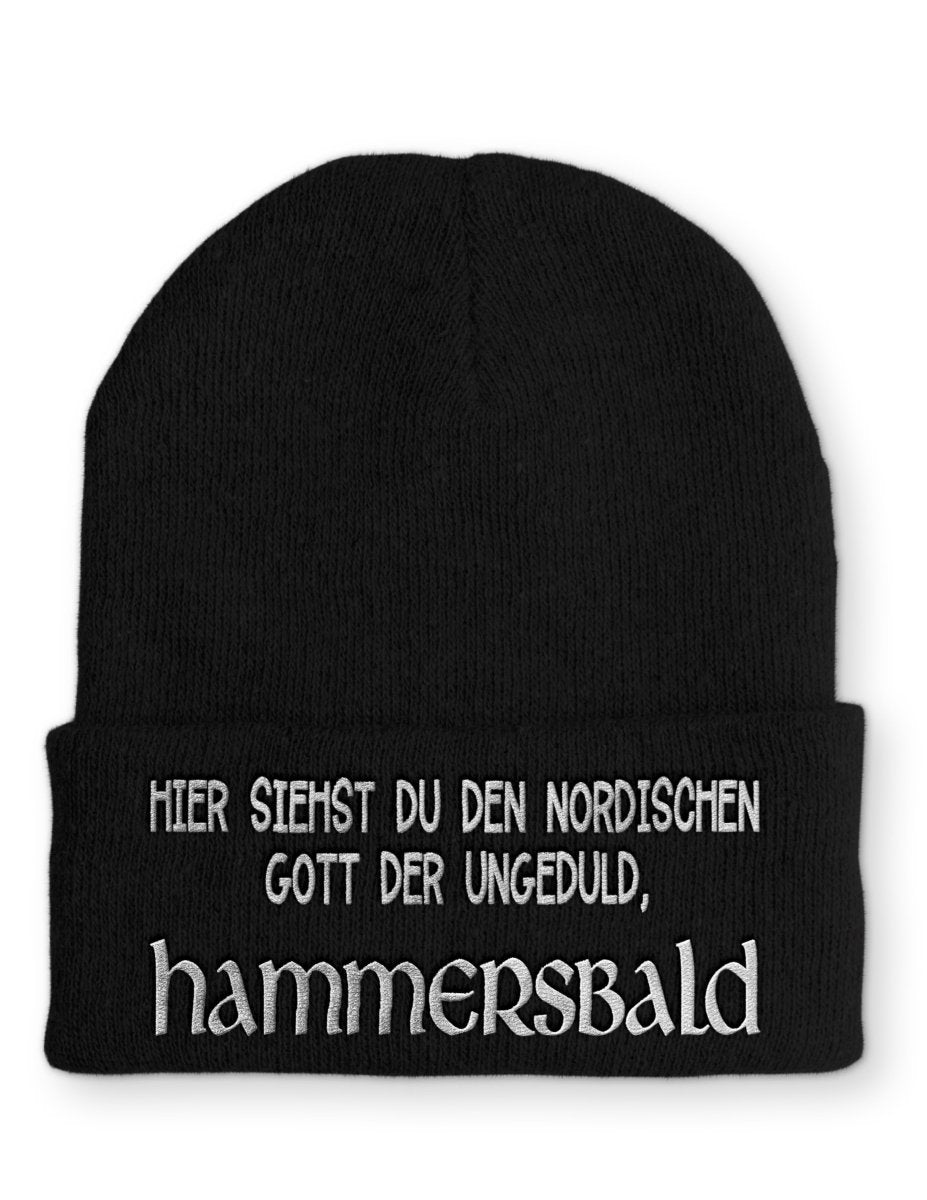 Mütze Nordischer Gott der Ungeduld Hammersbald - Schwarzer - Kaffee