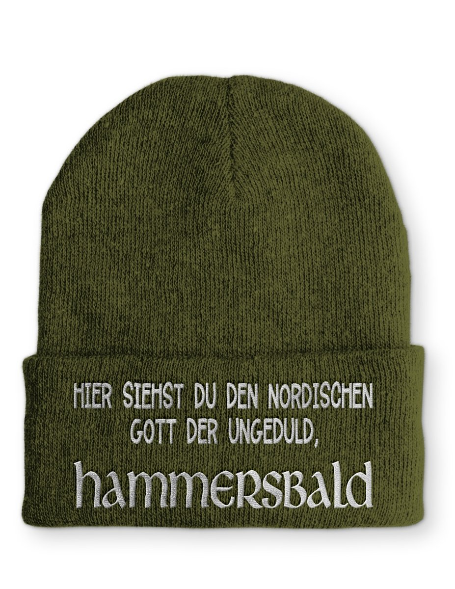 Mütze Nordischer Gott der Ungeduld Hammersbald - Schwarzer - Kaffee