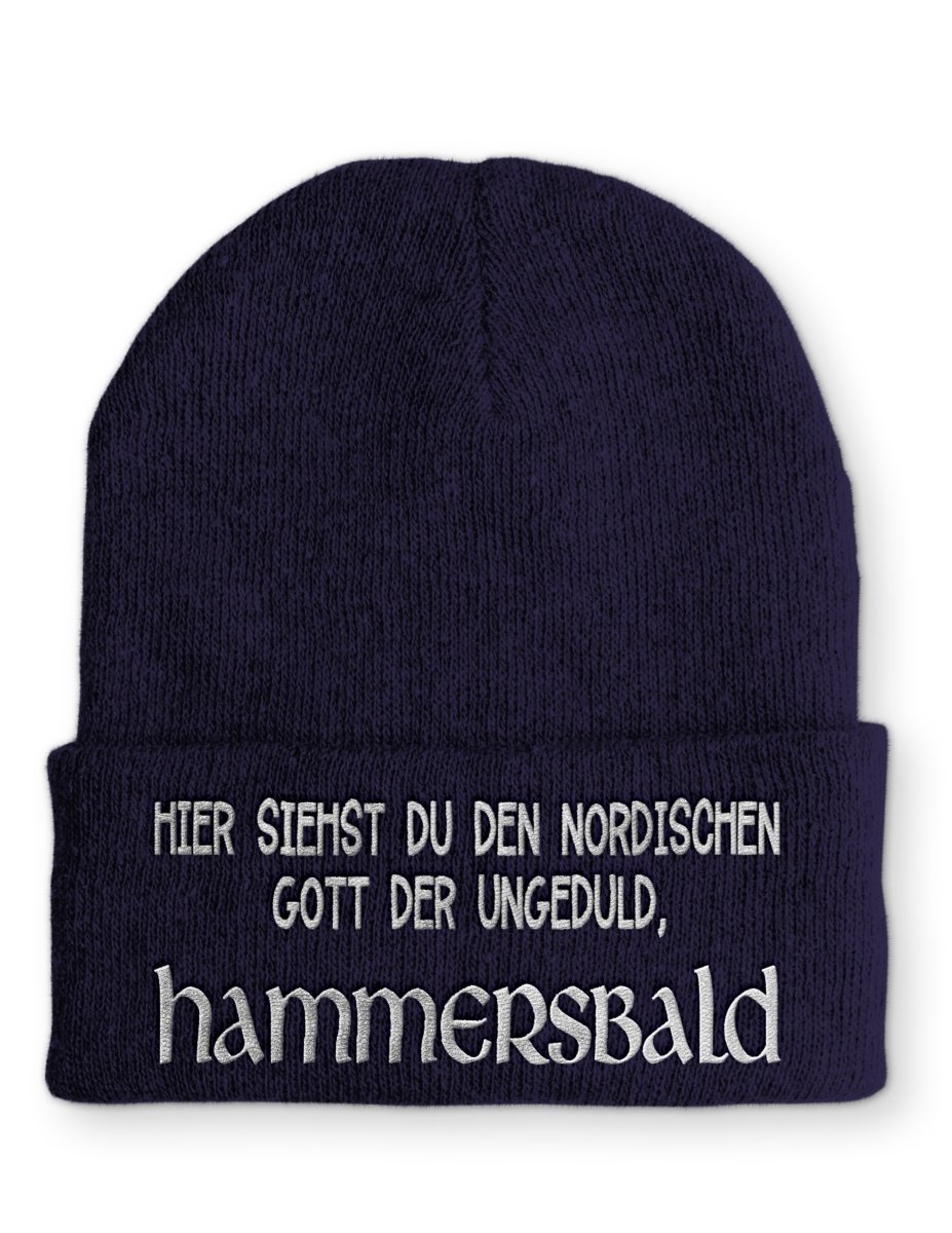 Mütze Nordischer Gott der Ungeduld Hammersbald - Schwarzer - Kaffee