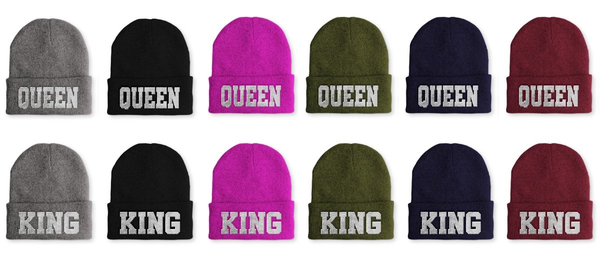 Mütze QUEEN & KING Duo - Schwarzer - Kaffee