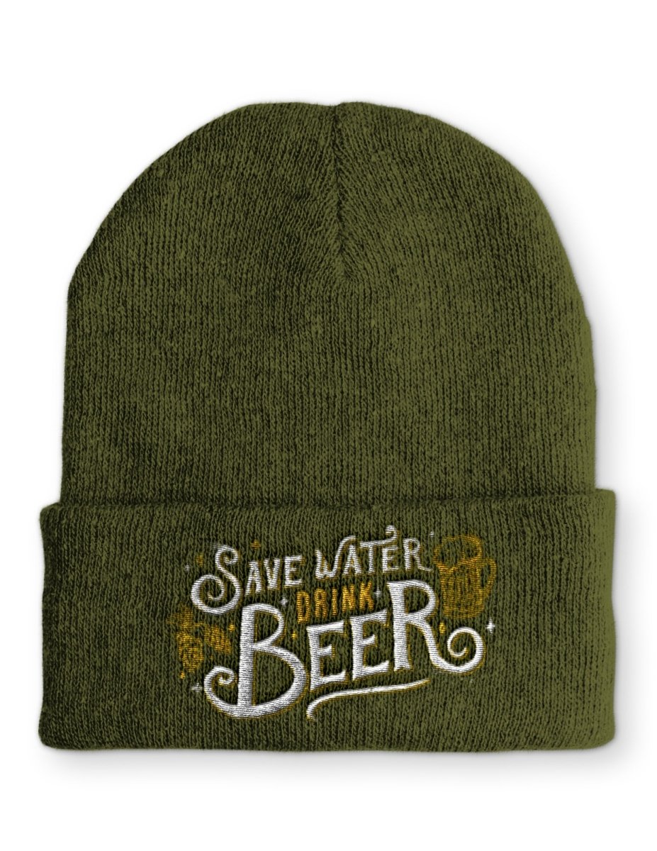 Mütze Save Water drink Beer - Schwarzer - Kaffee