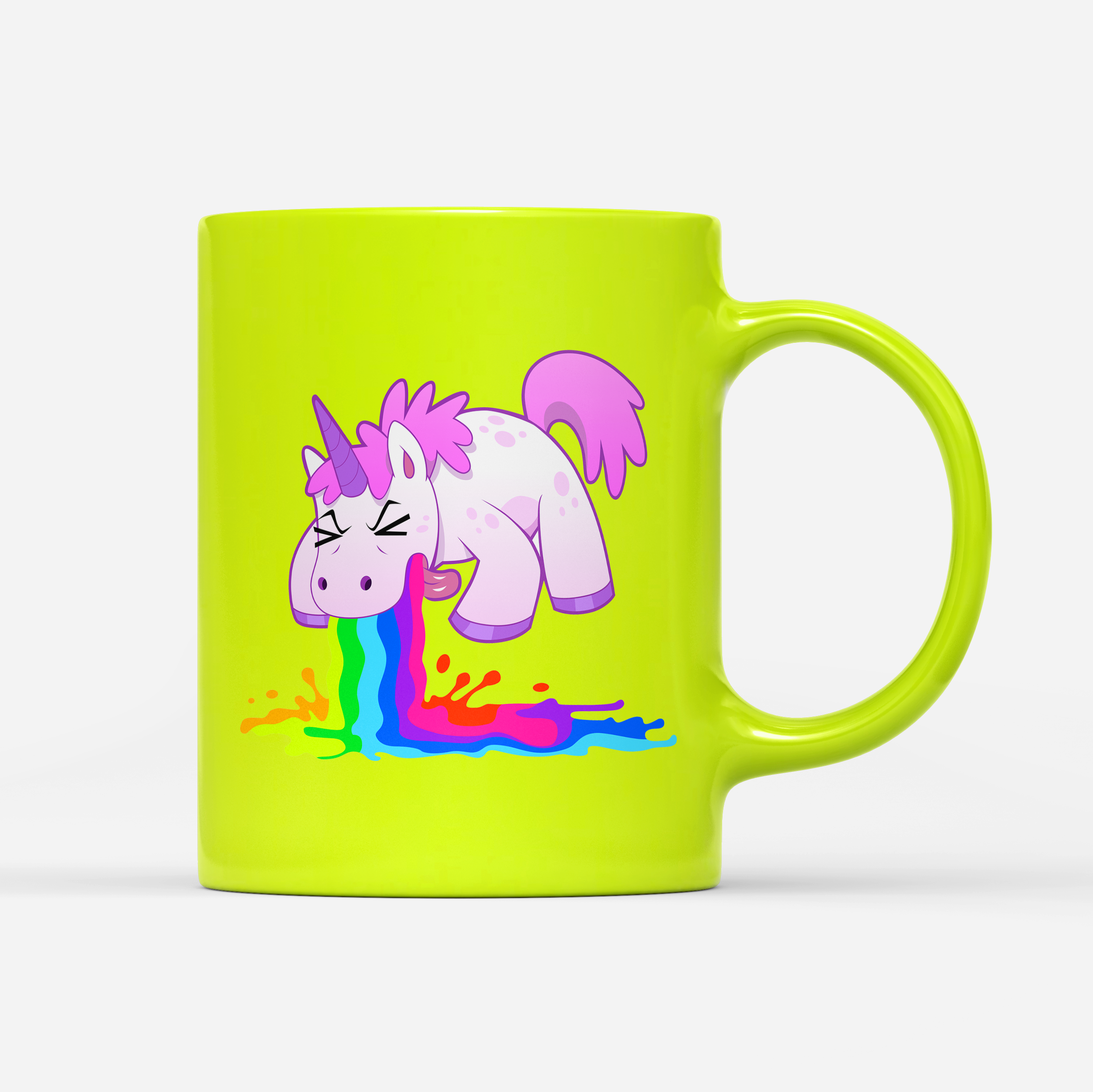 Tasse Neon Kotzendes Einhorn