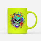 Tasse Neon Totenkopf