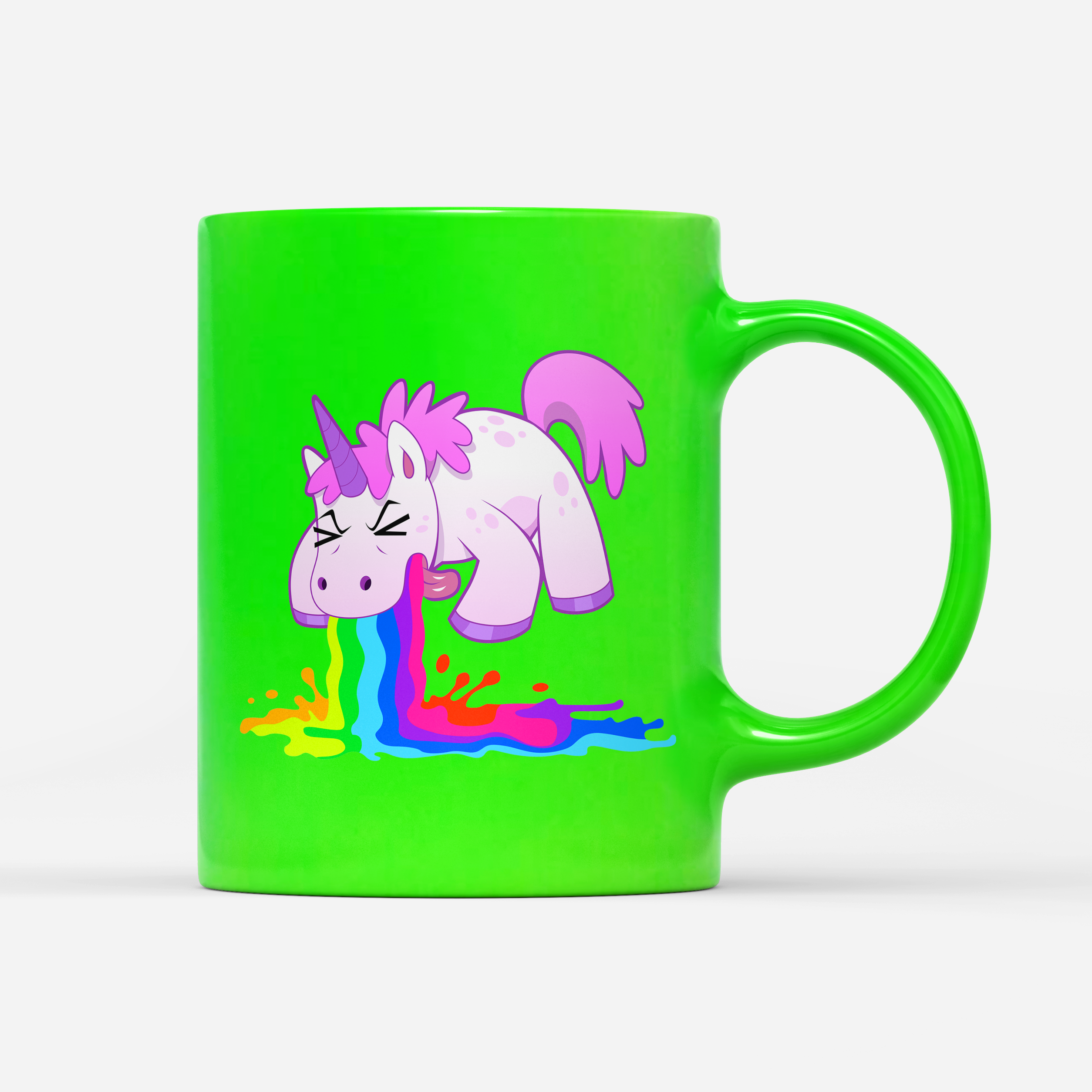 Tasse Neon Kotzendes Einhorn