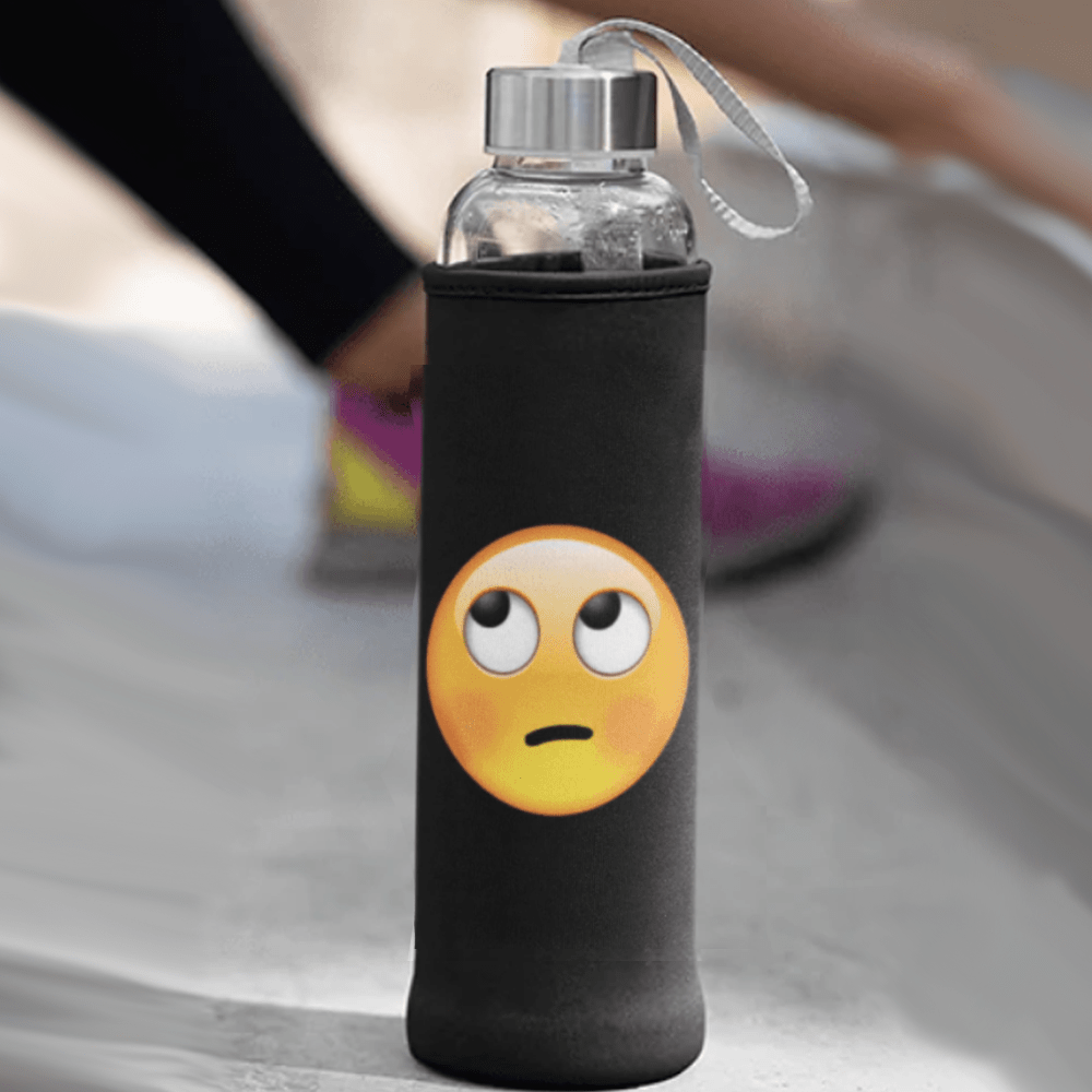 Oh Man Emoji Trinkflasche 500ml - Schwarzer - Kaffee