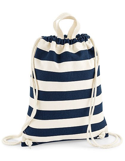 Rucksack gestreift Nautical - Schwarzer - Kaffee